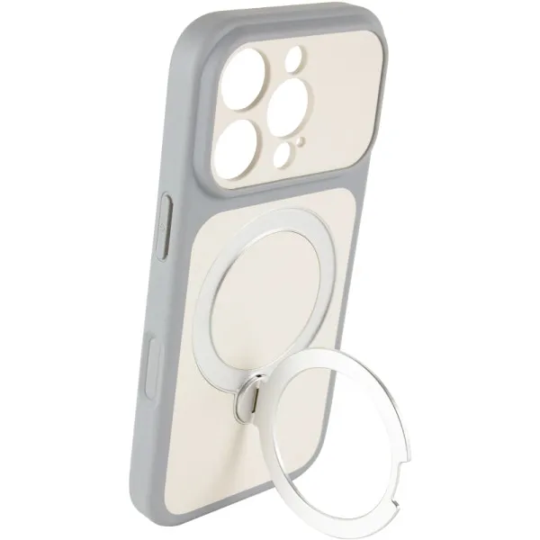 Чохол Ummi Full Camera with Magnetic Fit HQ Ring для Apple iPhone 16 Pro Max (6.9") — Сірий — фото 3 Чохол Ummi Full Camera with Magnetic Fit HQ Ring для Apple iPhone 16 Pro Max (6.9") — Сірий — фото 3