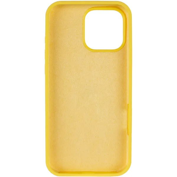 Чехол Silk Full Protective (AA) NO LOGO для Apple iPhone 16 Pro Max (6.9") — Желтый — фото 3 Чехол Silk Full Protective (AA) NO LOGO для Apple iPhone 16 Pro Max (6.9") — Желтый — фото 3