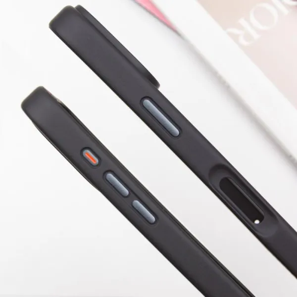 TPU+PC чохол Metal Buttons with Magnetic Fit для Apple iPhone 16 Pro Max (6.9") — Чорний — фото 4 TPU+PC чохол Metal Buttons with Magnetic Fit для Apple iPhone 16 Pro Max (6.9") — Чорний — фото 4