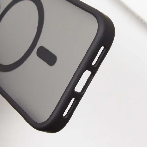 TPU+PC чохол Metal Buttons with Magnetic Fit для Apple iPhone 16 Pro Max (6.9") — Чорний — фото 5 TPU+PC чохол Metal Buttons with Magnetic Fit для Apple iPhone 16 Pro Max (6.9") — Чорний — фото 5