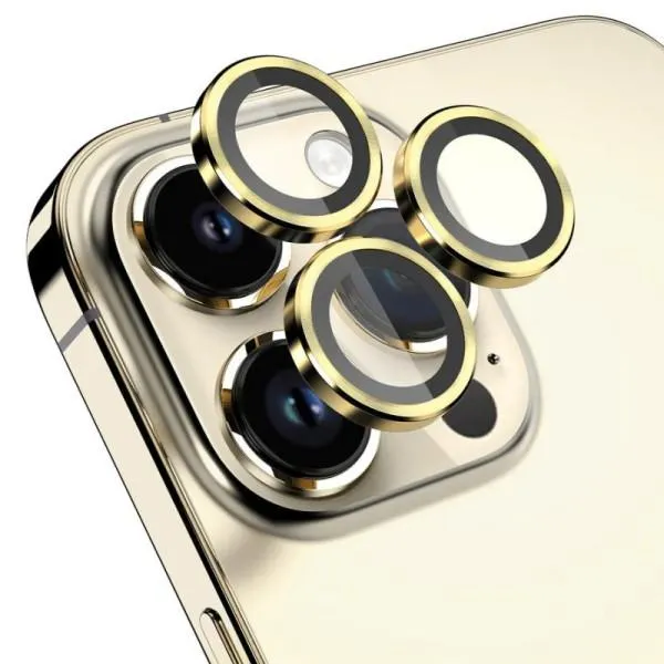 Защитное стекло Metal Classic на камеру (в упак.) для Apple iPhone 16 Pro (6.3") / 16 Pro Max (6.9") — Золотой — фото 5 Защитное стекло Metal Classic на камеру (в упак.) для Apple iPhone 16 Pro (6.3") / 16 Pro Max (6.9") — Золотой — фото 5