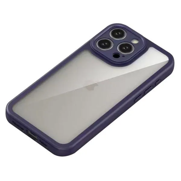 TPU чохол Transparent + Colour 1,5mm для Apple iPhone 16 Pro (6.3") — Фіолетовий — фото 3 TPU чохол Transparent + Colour 1,5mm для Apple iPhone 16 Pro (6.3") — Фіолетовий — фото 3