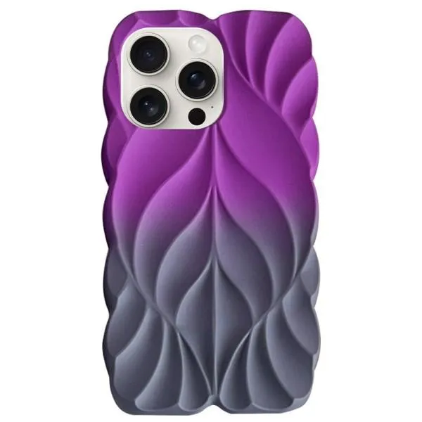 TPU чохол Leaf для Apple iPhone 16 Pro (6.3") — Фіолетовий — фото 1 TPU чохол Leaf для Apple iPhone 16 Pro (6.3") — Фіолетовий — фото 1