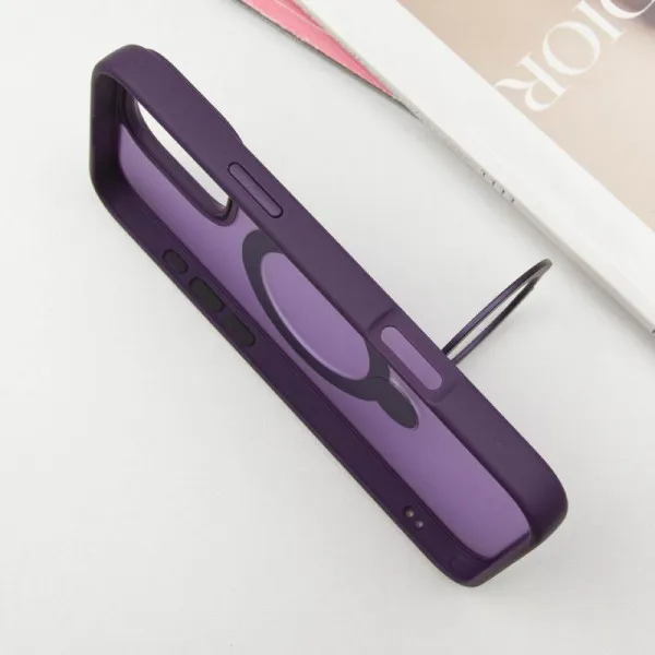 Чехол Ummi Colorful with Magnetic Fit HQ Ring для Apple iPhone 16 Pro (6.3") — Фиолетовый — фото 4