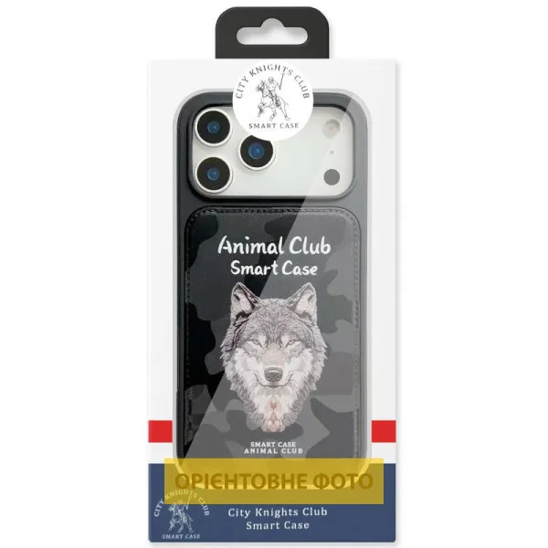 TPU+PC чехол Animal Club для Apple iPhone 16 Pro (6.3") — Черный — фото 5