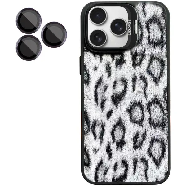 Чохол TPU+PC Wild Leopard with Magnetic Fit and Lens для Apple iPhone 16 Pro (6.3") — Чорний — фото 3 Чохол TPU+PC Wild Leopard with Magnetic Fit and Lens для Apple iPhone 16 Pro (6.3") — Чорний — фото 3