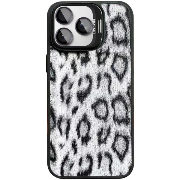 Чохол TPU+PC Wild Leopard with Magnetic Fit and Lens для Apple iPhone 16 Pro (6.3") — Чорний — фото 4 Чохол TPU+PC Wild Leopard with Magnetic Fit and Lens для Apple iPhone 16 Pro (6.3") — Чорний — фото 4