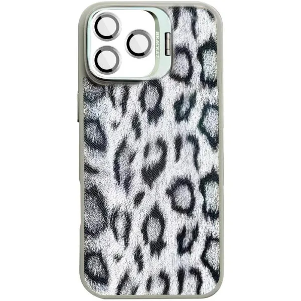 Чохол TPU+PC Wild Leopard with Magnetic Fit and Lens для Apple iPhone 16 Pro (6.3") — Сірий — фото 1 Чохол TPU+PC Wild Leopard with Magnetic Fit and Lens для Apple iPhone 16 Pro (6.3") — Сірий — фото 1