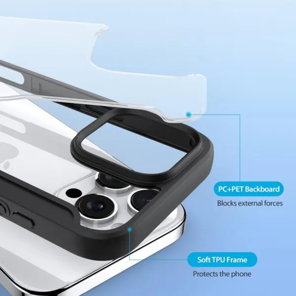 Чохол-книжка Dux Ducis Skin X Pro with Magnetic Fit для Apple iPhone 16 Pro (6.3") — Чорний — фото 4 Чохол-книжка Dux Ducis Skin X Pro with Magnetic Fit для Apple iPhone 16 Pro (6.3") — Чорний — фото 4