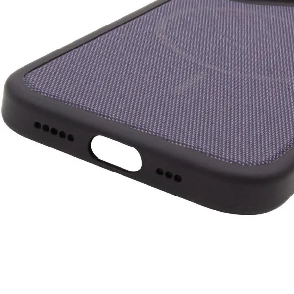 Чохол PC Textile Hybrid with Magnetic Fit для Apple iPhone 16 Pro (6.3") — Чорний — фото 1 Чохол PC Textile Hybrid with Magnetic Fit для Apple iPhone 16 Pro (6.3") — Чорний — фото 1