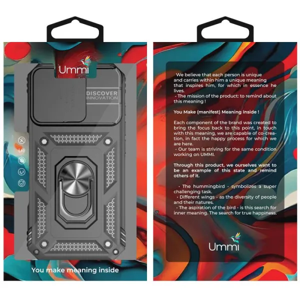 Чохол Ummi Camshield Serge Ring для Apple iPhone 16 Pro (6.3") — Чорний — фото 3 Чохол Ummi Camshield Serge Ring для Apple iPhone 16 Pro (6.3") — Чорний — фото 3