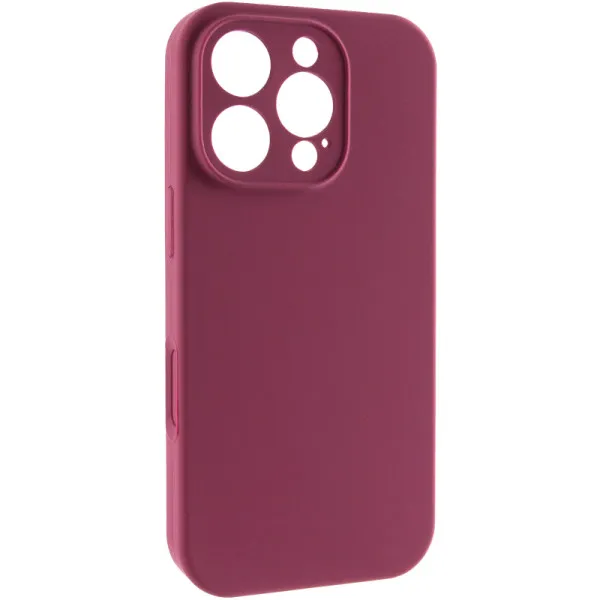 Чехол Silk Full Camera Protective (AA) NO LOGO для Apple iPhone 16 Pro (6.3") — Бордовый — фото 1 Чехол Silk Full Camera Protective (AA) NO LOGO для Apple iPhone 16 Pro (6.3") — Бордовый — фото 1