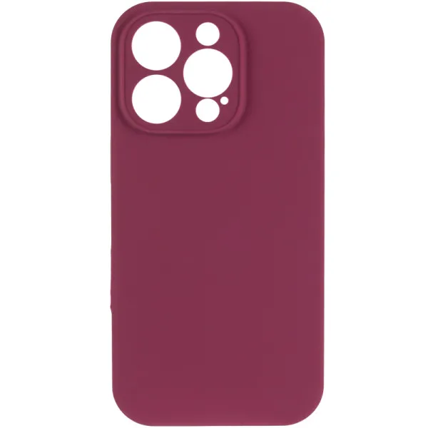 Чехол Silk Full Camera Protective (AA) NO LOGO для Apple iPhone 16 Pro (6.3") — Бордовый — фото 2 Чехол Silk Full Camera Protective (AA) NO LOGO для Apple iPhone 16 Pro (6.3") — Бордовый — фото 2