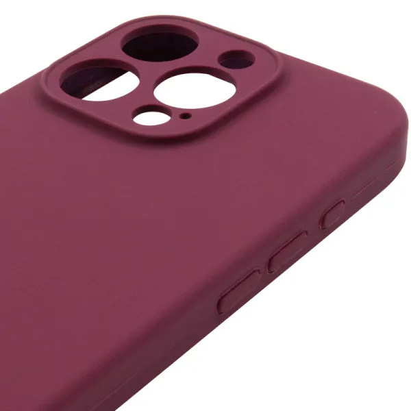 Чехол Silk Full Camera Protective (AA) NO LOGO для Apple iPhone 16 Pro (6.3") — Бордовый — фото 4 Чехол Silk Full Camera Protective (AA) NO LOGO для Apple iPhone 16 Pro (6.3") — Бордовый — фото 4