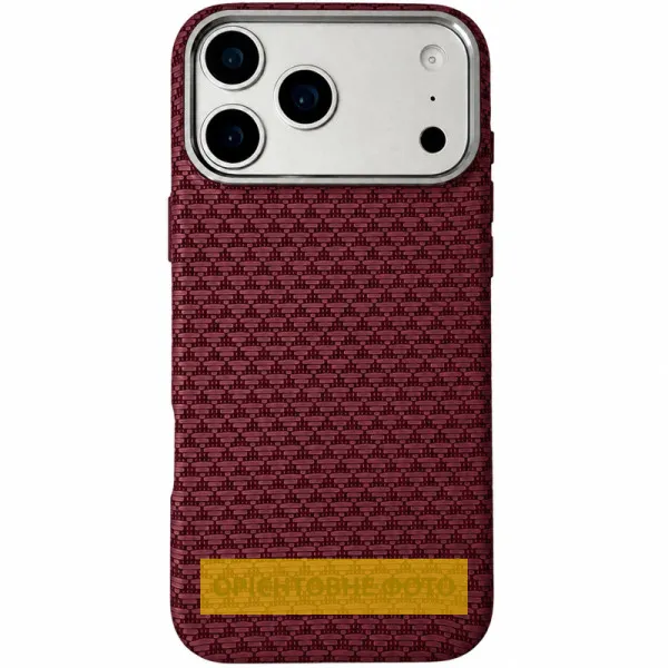 Чохол TPU+PC KVZV Triangular Pattern with Magnetic Fit для Apple iPhone 16 Pro (6.3") — Червоний — фото 1 Чохол TPU+PC KVZV Triangular Pattern with Magnetic Fit для Apple iPhone 16 Pro (6.3") — Червоний — фото 1
