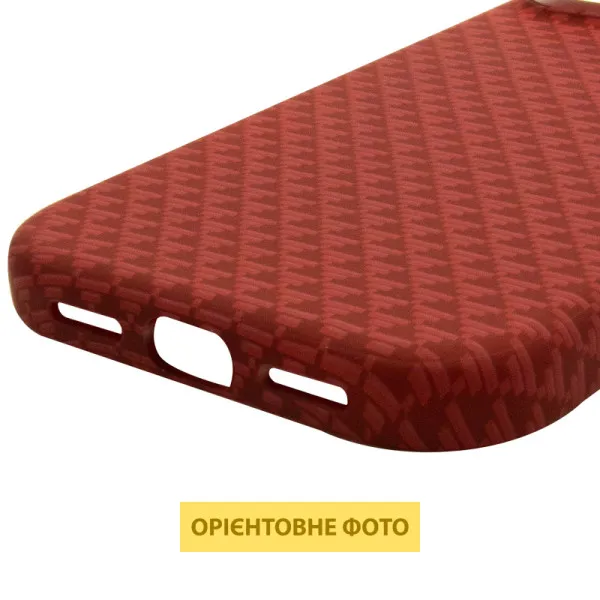 Чохол TPU+PC KVZV Triangular Pattern with Magnetic Fit для Apple iPhone 16 Pro (6.3") — Червоний — фото 5 Чохол TPU+PC KVZV Triangular Pattern with Magnetic Fit для Apple iPhone 16 Pro (6.3") — Червоний — фото 5
