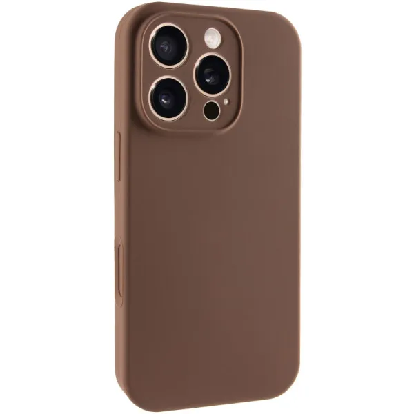 Чехол Silk Full Camera (AA) NO LOGO with Magnetic Fit для Apple iPhone 16 Pro (6.3") — Коричневый — фото 1 Чехол Silk Full Camera (AA) NO LOGO with Magnetic Fit для Apple iPhone 16 Pro (6.3") — Коричневый — фото 1
