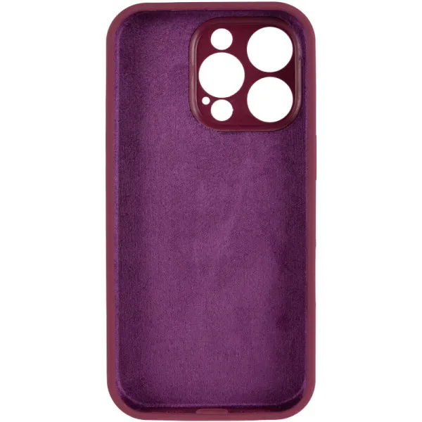 Чохол Silk Full Camera (AA) NO LOGO with Magnetic Fit для Apple iPhone 16 Pro (6.3") — Бордовий — фото 4 Чохол Silk Full Camera (AA) NO LOGO with Magnetic Fit для Apple iPhone 16 Pro (6.3") — Бордовий — фото 4