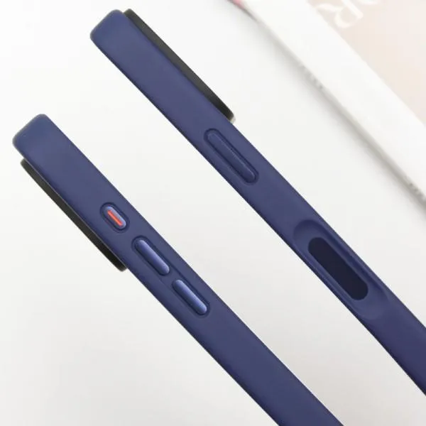 TPU+PC чохол Metal Buttons with Magnetic Fit для Apple iPhone 16 (6.1") — Синій — фото 5