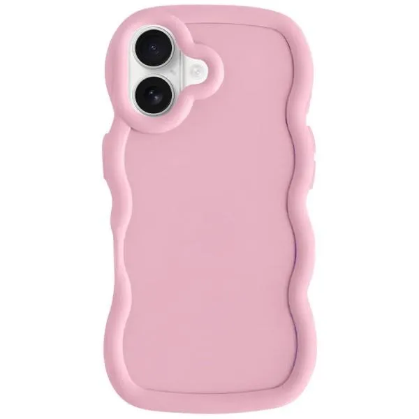 Чехол TPU Ripple для Apple iPhone 16 (6.1") — Розовый — фото 1 Чехол TPU Ripple для Apple iPhone 16 (6.1") — Розовый — фото 1