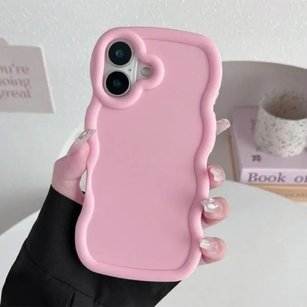 Чехол TPU Ripple для Apple iPhone 16 (6.1") — Розовый — фото 2 Чехол TPU Ripple для Apple iPhone 16 (6.1") — Розовый — фото 2