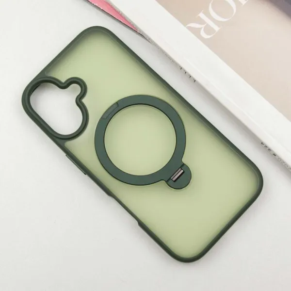 Чохол Ummi Colorful with Magnetic Fit HQ Ring для Apple iPhone 16 (6.1") — Зелений — фото 2 Чохол Ummi Colorful with Magnetic Fit HQ Ring для Apple iPhone 16 (6.1") — Зелений — фото 2