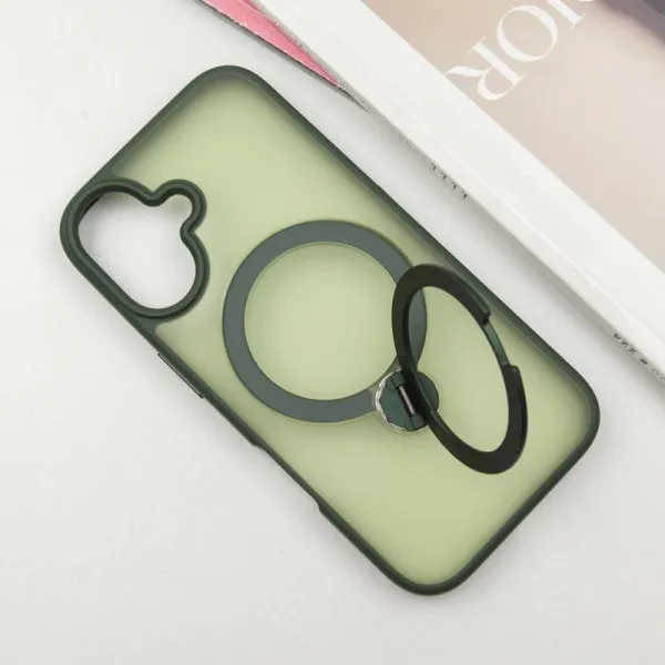 Чохол Ummi Colorful with Magnetic Fit HQ Ring для Apple iPhone 16 (6.1") — Зелений — фото 3 Чохол Ummi Colorful with Magnetic Fit HQ Ring для Apple iPhone 16 (6.1") — Зелений — фото 3