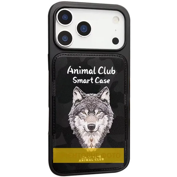 TPU+PC чохол Animal Club для Apple iPhone 16 (6.1") — Чорний — фото 3 TPU+PC чохол Animal Club для Apple iPhone 16 (6.1") — Чорний — фото 3