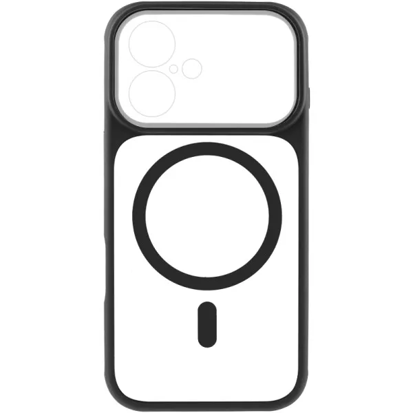 Чохол TPU+PC GETMAN Moon Clear with Magnetic Fit для Apple iPhone 16 (6.1") — Чорний — фото 3 Чохол TPU+PC GETMAN Moon Clear with Magnetic Fit для Apple iPhone 16 (6.1") — Чорний — фото 3