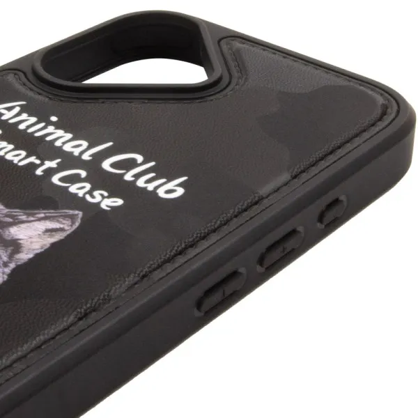 TPU+PC чохол Animal Club для Apple iPhone 16 (6.1") — Чорний — фото 1 TPU+PC чохол Animal Club для Apple iPhone 16 (6.1") — Чорний — фото 1