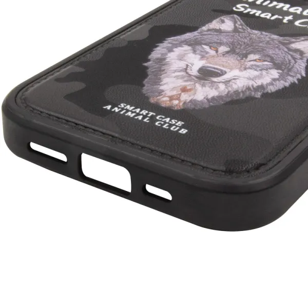 TPU+PC чохол Animal Club для Apple iPhone 16 (6.1") — Чорний — фото 2 TPU+PC чохол Animal Club для Apple iPhone 16 (6.1") — Чорний — фото 2