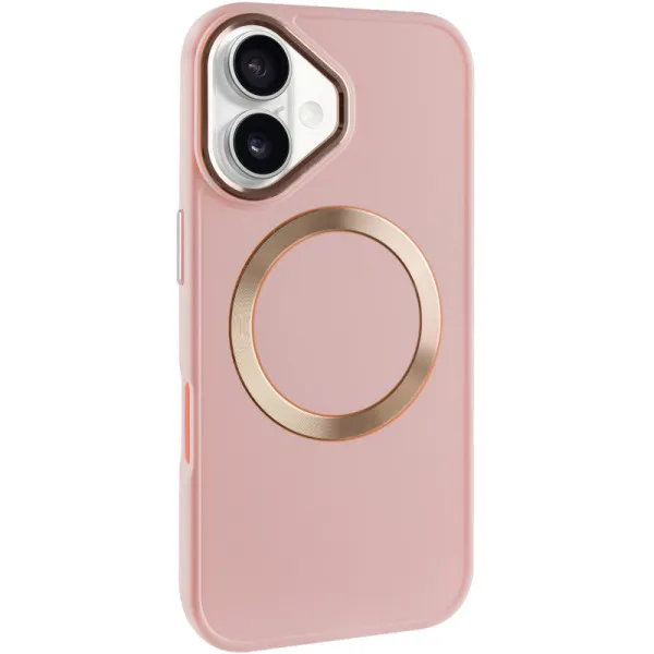 TPU чохол Bonbon Metal Style with Magnetic Fit для Apple iPhone 16 (6.1") — Рожевий — фото 1 TPU чохол Bonbon Metal Style with Magnetic Fit для Apple iPhone 16 (6.1") — Рожевий — фото 1