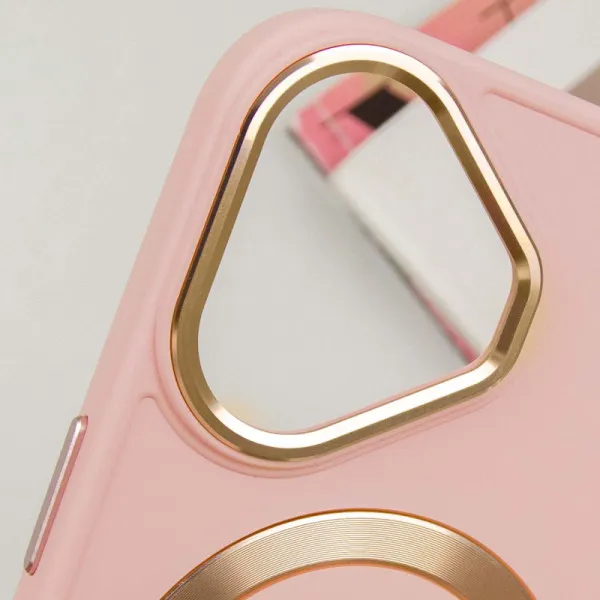TPU чохол Bonbon Metal Style with Magnetic Fit для Apple iPhone 16 (6.1") — Рожевий — фото 3 TPU чохол Bonbon Metal Style with Magnetic Fit для Apple iPhone 16 (6.1") — Рожевий — фото 3