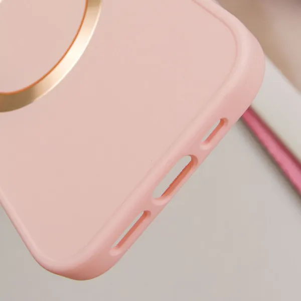 TPU чохол Bonbon Metal Style with Magnetic Fit для Apple iPhone 16 (6.1") — Рожевий — фото 5 TPU чохол Bonbon Metal Style with Magnetic Fit для Apple iPhone 16 (6.1") — Рожевий — фото 5