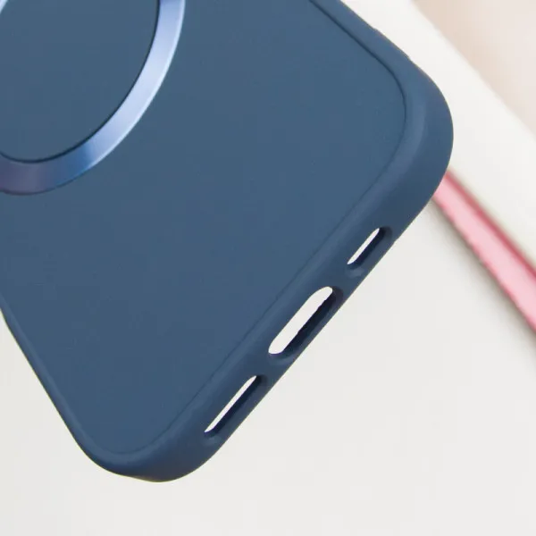 TPU чохол Bonbon Metal Style with Magnetic Fit для Apple iPhone 16 (6.1") — Синій — фото 5 TPU чохол Bonbon Metal Style with Magnetic Fit для Apple iPhone 16 (6.1") — Синій — фото 5