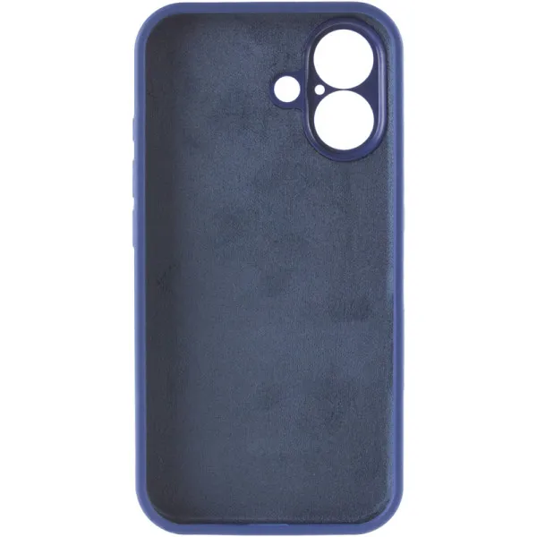 Чехол Silk Full Camera Protective (AA) NO LOGO для Apple iPhone 16 (6.1") — Синий — фото 4 Чехол Silk Full Camera Protective (AA) NO LOGO для Apple iPhone 16 (6.1") — Синий — фото 4