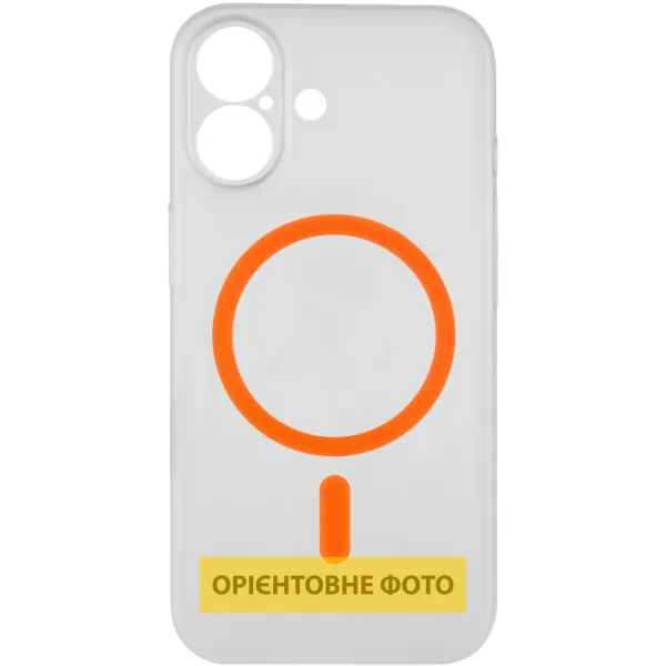 Чохол PC Slim Matte with Magnetic Fit (camera button) для Apple iPhone 16 (6.1") — Помаранчевий — фото 3 Чохол PC Slim Matte with Magnetic Fit (camera button) для Apple iPhone 16 (6.1") — Помаранчевий — фото 3