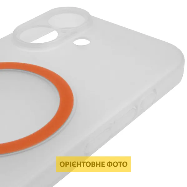 Чохол PC Slim Matte with Magnetic Fit (camera button) для Apple iPhone 16 (6.1") — Помаранчевий — фото 5 Чохол PC Slim Matte with Magnetic Fit (camera button) для Apple iPhone 16 (6.1") — Помаранчевий — фото 5