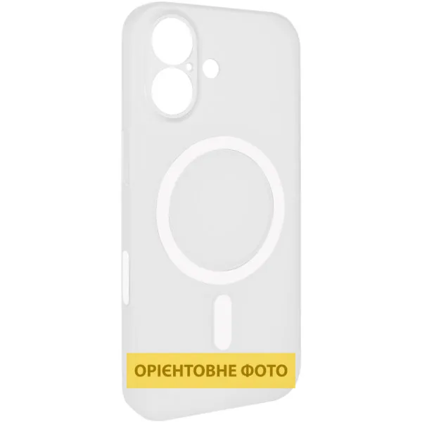 Чохол PC Slim Matte with Magnetic Fit (camera button) для Apple iPhone 16 (6.1") — Білий — фото 2 Чохол PC Slim Matte with Magnetic Fit (camera button) для Apple iPhone 16 (6.1") — Білий — фото 2