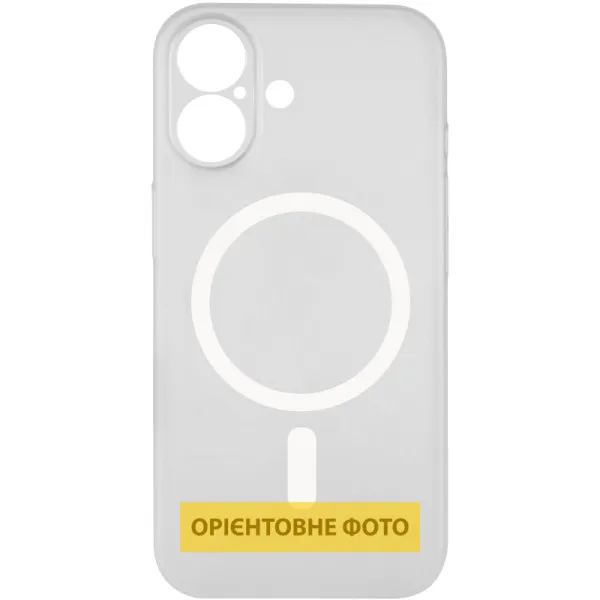 Чохол PC Slim Matte with Magnetic Fit (camera button) для Apple iPhone 16 (6.1") — Білий — фото 3 Чохол PC Slim Matte with Magnetic Fit (camera button) для Apple iPhone 16 (6.1") — Білий — фото 3