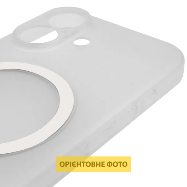Чохол PC Slim Matte with Magnetic Fit (camera button) для Apple iPhone 16 (6.1") — Білий — фото 5 Чохол PC Slim Matte with Magnetic Fit (camera button) для Apple iPhone 16 (6.1") — Білий — фото 5