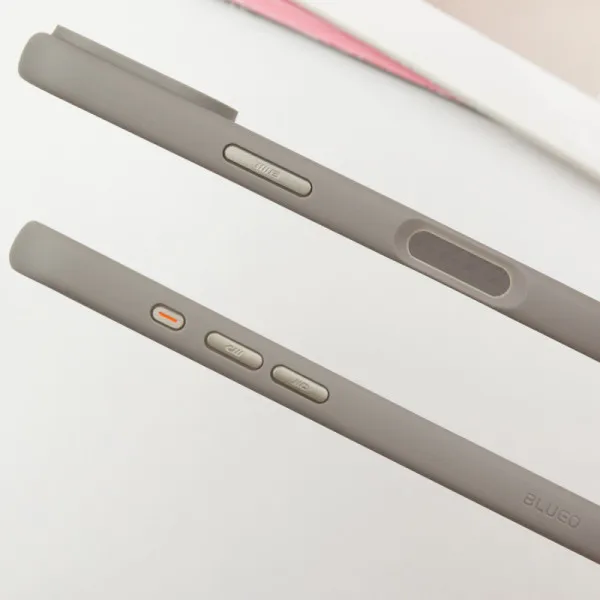 TPU+PC чохол Blueo Skin Friendly Frosted with Magnetic Fit для Apple iPhone 16 (6.1") — Сірий — фото 2