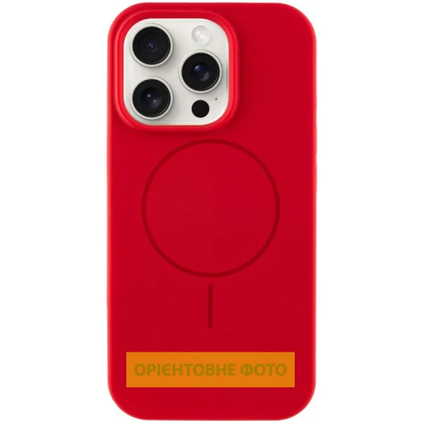 Чехол Silk Full Protective (AA) NO LOGO with Magnetic Fit для Apple iPhone 16 (6.1") — Красный Чехол Silk Full Protective (AA) NO LOGO with Magnetic Fit для Apple iPhone 16 (6.1") — Красный