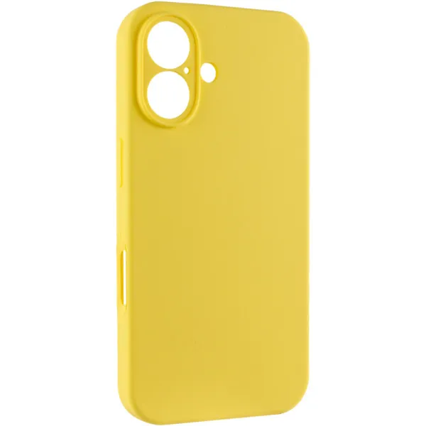 Чехол Silk Full Camera Protective (AA) NO LOGO для Apple iPhone 16 (6.1") — Желтый — фото 2 Чехол Silk Full Camera Protective (AA) NO LOGO для Apple iPhone 16 (6.1") — Желтый — фото 2
