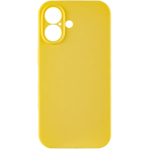 Чехол Silk Full Camera Protective (AA) NO LOGO для Apple iPhone 16 (6.1") — Желтый — фото 3 Чехол Silk Full Camera Protective (AA) NO LOGO для Apple iPhone 16 (6.1") — Желтый — фото 3