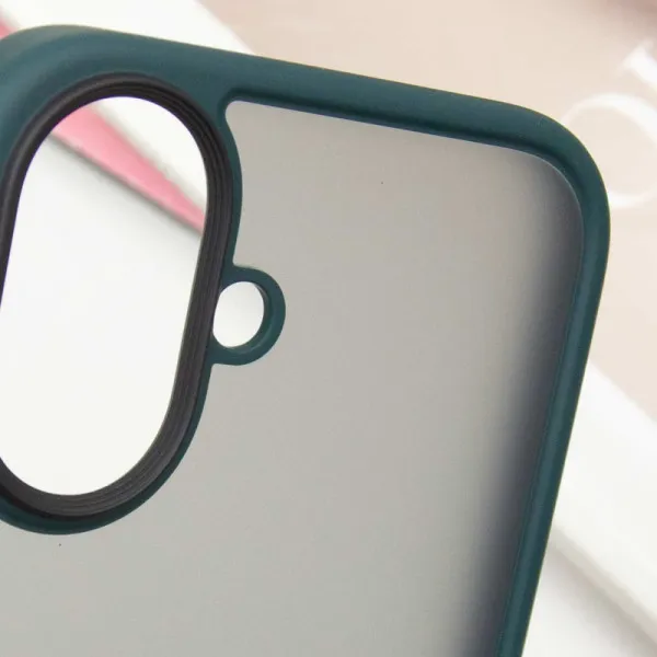 TPU+PC чехол Metal Buttons для Apple iPhone 16 (6.1") — Зеленый — фото 5