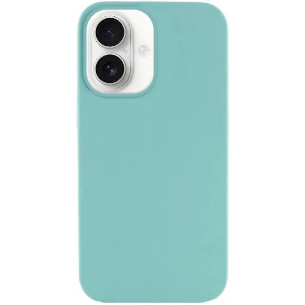 Чехол Silk Full Protective (AA) NO LOGO для Apple iPhone 16 (6.1") — Бирюзовый — фото 3 Чехол Silk Full Protective (AA) NO LOGO для Apple iPhone 16 (6.1") — Бирюзовый — фото 3