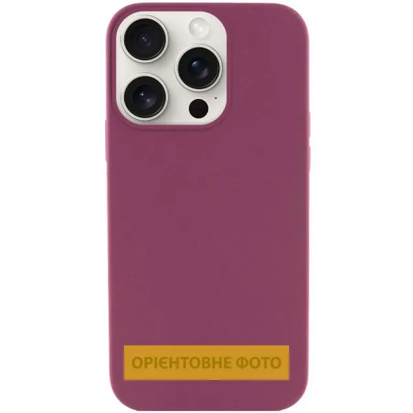 Чехол Silk (AA) NO LOGO with Magnetic Fit для Apple iPhone 16e / 17e (6.1") — Бордовый Чехол Silk (AA) NO LOGO with Magnetic Fit для Apple iPhone 16e / 17e (6.1") — Бордовый