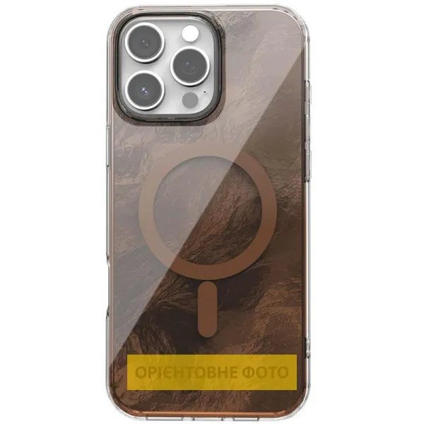 Чехол TPU Shiny Mountain Magnetic Fit для Apple iPhone 17 Air (6.5") — Коричневый — фото 3 Чехол TPU Shiny Mountain Magnetic Fit для Apple iPhone 17 Air (6.5") — Коричневый — фото 3