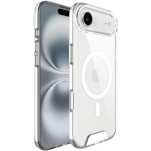 Чехол TPU Space Case with Magnetic Fit для Apple iPhone 17 Air (6.5") — Прозрачный — фото 1 Чехол TPU Space Case with Magnetic Fit для Apple iPhone 17 Air (6.5") — Прозрачный — фото 1